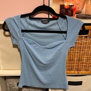 Sweetheart neckline t shirt